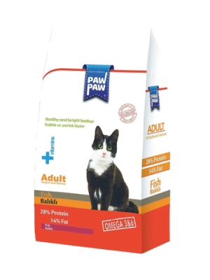 PAW PAW YETİŞKİN KEDİ MAMASI BALIKLI 500 GR